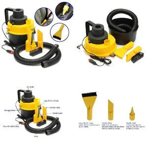 Aspiradora de Tambor Húmedo y Seco de Alta Potencia para Coche - 120W, 12V